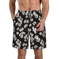 thumbnail image 1 of Balery Daisies Flowers Traje de Baño Estilo Hawaiano para Hombre, Shorts de Secado Rápido con Bolsillos-Small, 1 of 6