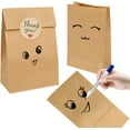 thumbnail image 4 of Eco-friendly Paper Bags, Kraft Paper Bags for Multi-purpose Use, High Quality Kraft Paper Ensuring Sturdy and Durable Construction, Recyclable and Biodegradable for Sustainable Living (50PCS), 4 of 5