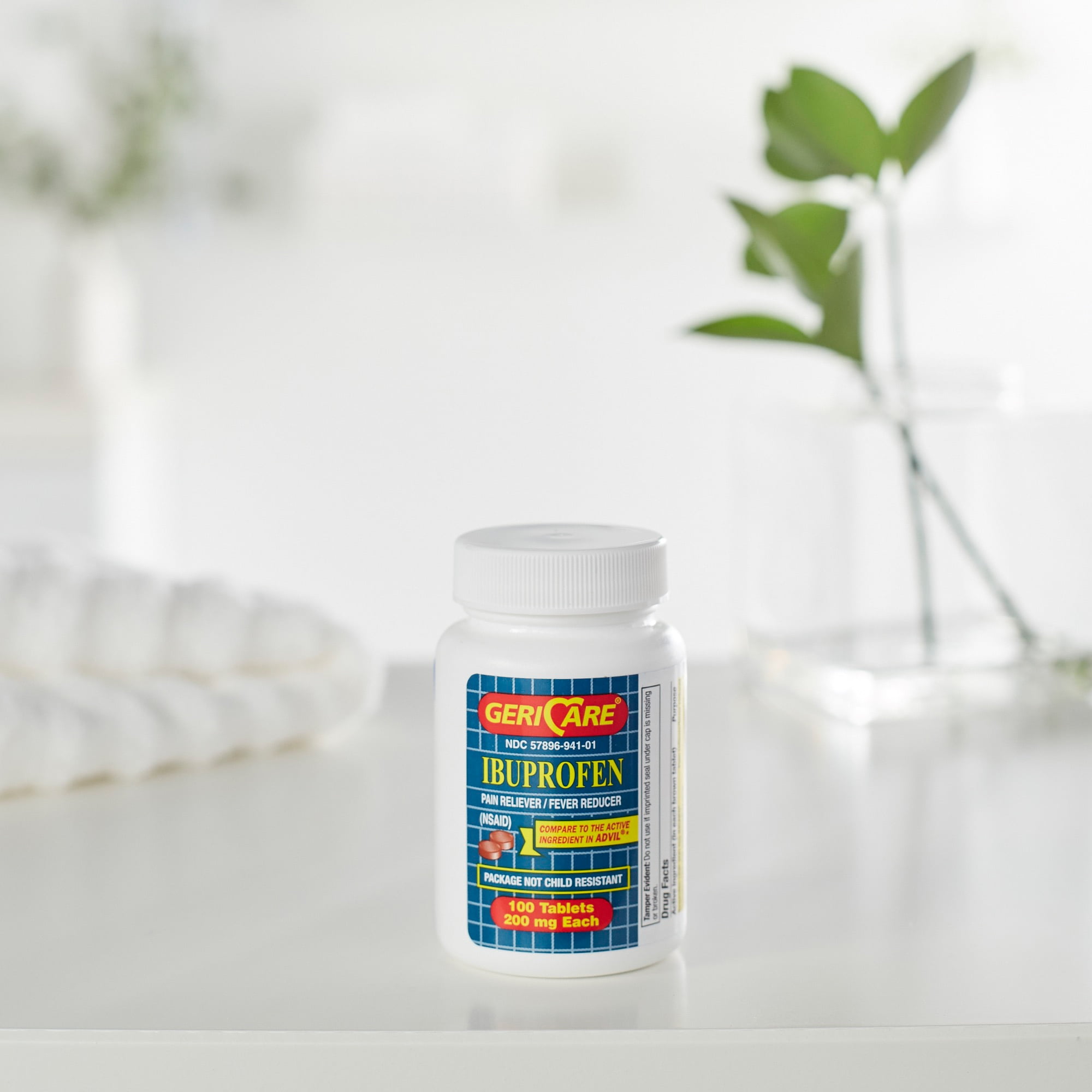 GeriCare Ibuprofen Coated Tablets, 200 mg, 100 Count