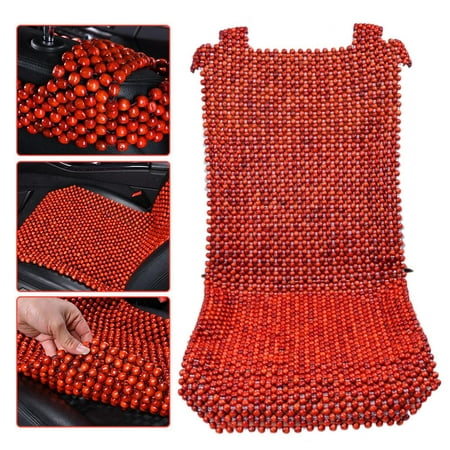 EXCEL LIFE Natural Wood Beaded Seat Cover Massaging Cool Cushion for Car Truck