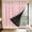 Pink-Free Size/PK, variant on Double Layer Blackout Curtains Thermal Insulated Room Darkening Drapes No Drill Window Covering Bedroom Living Room Bay Window Sliding Door Privacy Home Decor Vintage Lace Overlay Curtain Panel
