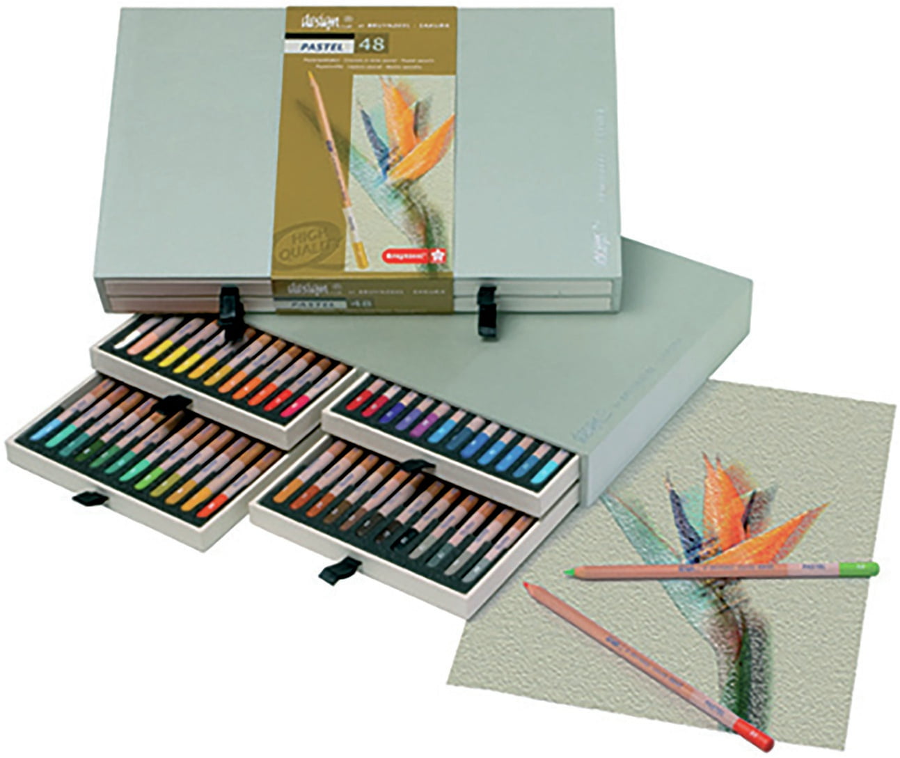 Bruynzeel Design Pastel Pencil Set 48/Pkg-