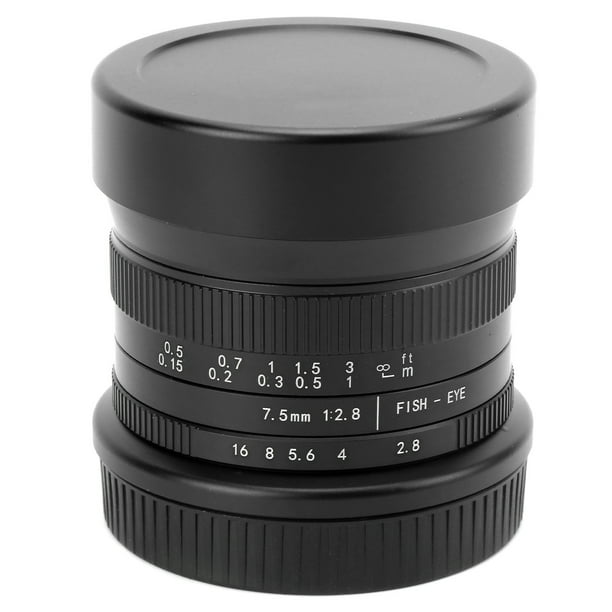 Lente ojo de pez 7Artisans de 7,5 mm f/2,8 II, 190°, APSC, compatible con cámaras Olympus con montura M4/3