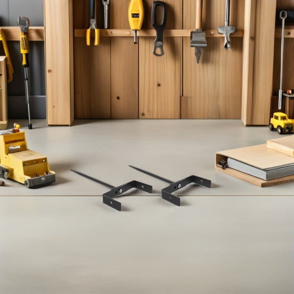 LOLIPPYY Set of 2 Adjustable Black Downspout Extension Brackets with Anchor Bolts for Home and Commercial Gutter Systems