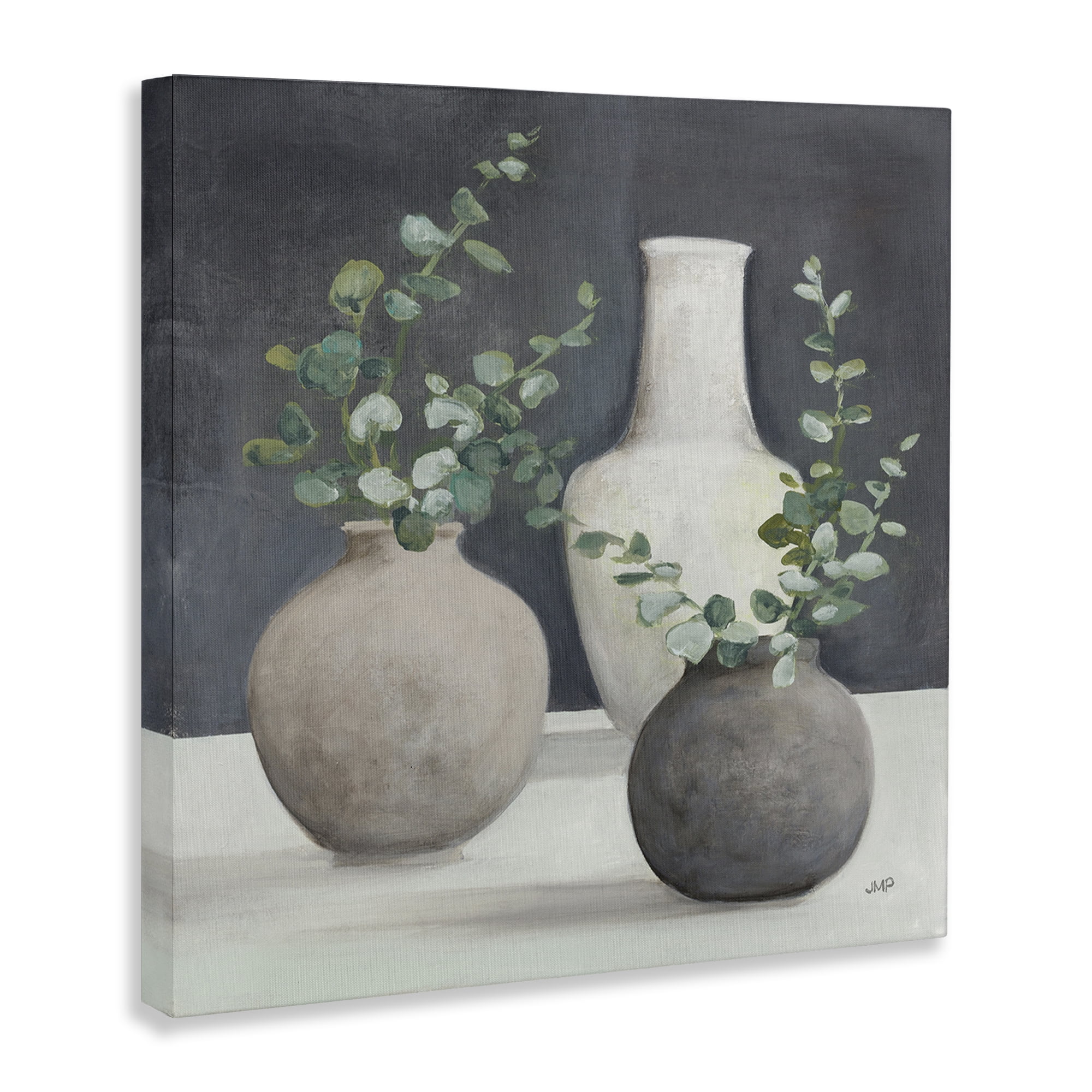 Stupell Industries Fresh Floral Vessels Plants & Flowers Painting Wrapped Canvas Art Print Wall Art, 30 x 30