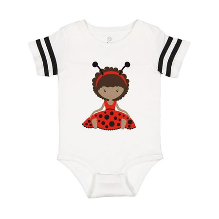

Inktastic Ethnic Ladybug Girl in Red Dress Gift Baby Girl Bodysuit