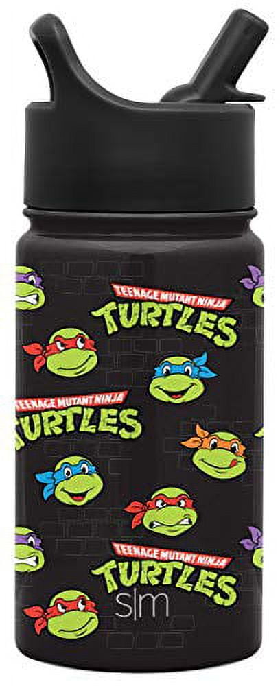 Simple Modern Teenage Mutant Ninja Turtles Kids Water Bottle with Straw  Insulated Stainless Steel Toddler Cup for Boys, Girls, School, Summit  Collection, 10oz…