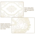 thumbnail image 3 of Uxcell 2 Pack Retro Lace Placemats Crochet Cup Vase Table Mat, 11x9inch, Beige, 3 of 7