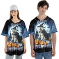 thumbnail image 4 of Happy Halloween Great Pyrenees Witch Pumpkins Bats All Over Print 3D Baseball Shirt Pyr Dog Lover Softball Sport - 13012, 4 of 6