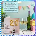 thumbnail image 3 of Tarjeta de cumpleaños Stuff4 de 20 años con diseño de globos y botella, 3 of 7