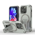 thumbnail image 1 of Pour Étui iPhone 16, Étui de Téléphone iPhone 16 [Compatible avec Magsafe] [Support Invisible Intégré] [Protection contre les Chutes] Antichoc Robuste Accessoires de Protection Magnétique, Gris, 1 of 7