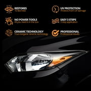 Cerakote Ceramic Headlight Restoration Kit, Quick & Easy 3-Step Headlight Restorer, 8-Wipe Kit
