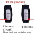 thumbnail image 2 of Key Fob Cover Compatible with Mitsubishi Outlander 2023 Keychain Case Holder Protector,3 Buttons Brown, 2 of 9