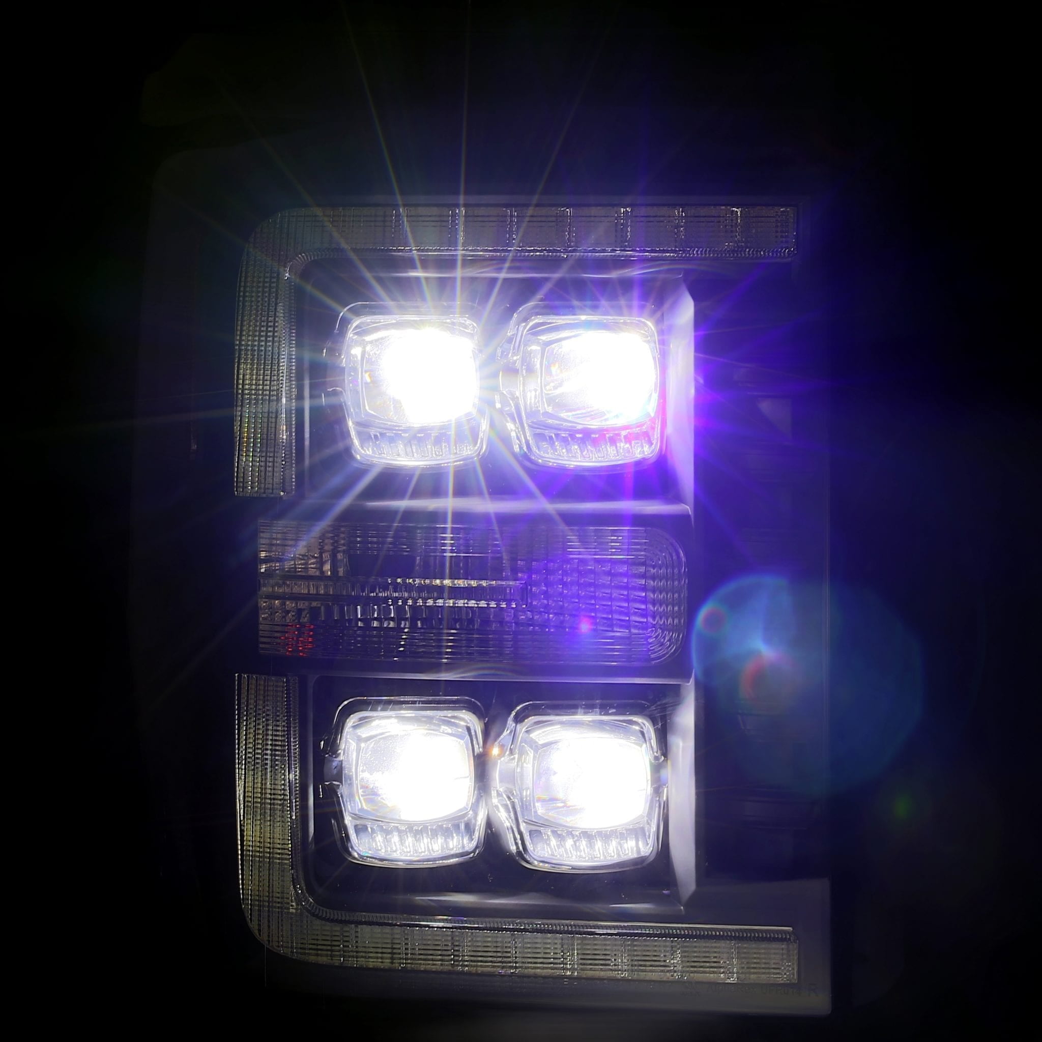 AlphaRex 11-16 Ford Super Duty NOVA-Series LED Projector Headlights Chrome