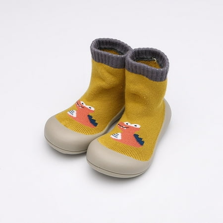 

Lilgiuy Toddler Boys Socks Breathable Kids Non-slip Cartoon Thicken Indoor Toddler Shoes