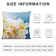 thumbnail image 5 of Chilfamy Yellow Flowers Pillow Covers Square 1PC Indoor Outdoor Pillow Case for Couch Sofa 24x24in, 5 of 5