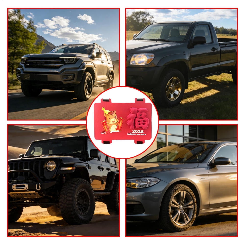 Ksruee Spring Festival Couplets Automotive Horse Stickers Chinese New Year Decorations for Vehicle Suv Truck Door Interior Exterior Women Men Holiday