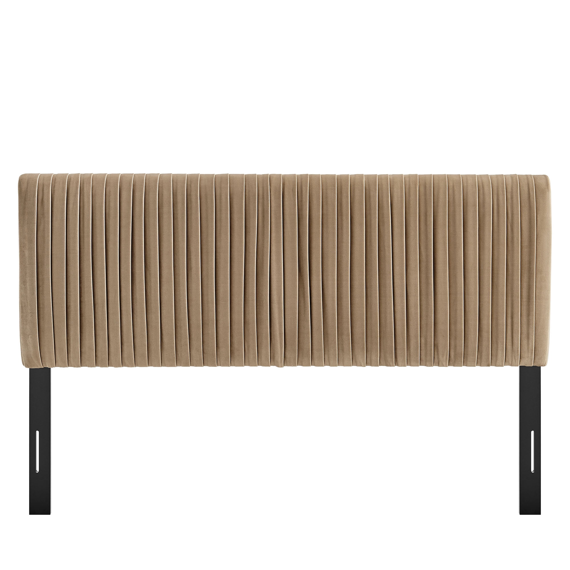 Eloise Stain-Resistant Performance Velvet Queen Headboard in Taupe