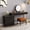Black, variant on Lartis Makeup Vanity with Stool, Very Easy to Assemble,Retractable TV Cabinet Combination, Dressing Table Desk in one, Super Storage