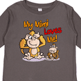 thumbnail image 4 of Inktastic My Mimi Loves Me Monkey Boys or Girls Long Sleeve Toddler T-Shirt, 4 of 5