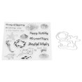 thumbnail image 5 of Sellos Transparentes, Talla de Bricolaje, Duradero, Reutilizable, Peso Ligero, Juego de Sellos Decorativos, Impresión Transparente, Material de Acero Al Carbono TPR para Sobres para Diarios, 5 of 5