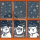 thumbnail image 5 of Navidad blanco puro ventana pegatinas muñeco de nieve alce copo de nieve pegatinas electrostáticas santa pegatinas Feliz Navidad decoración para el hogar, 5 of 5