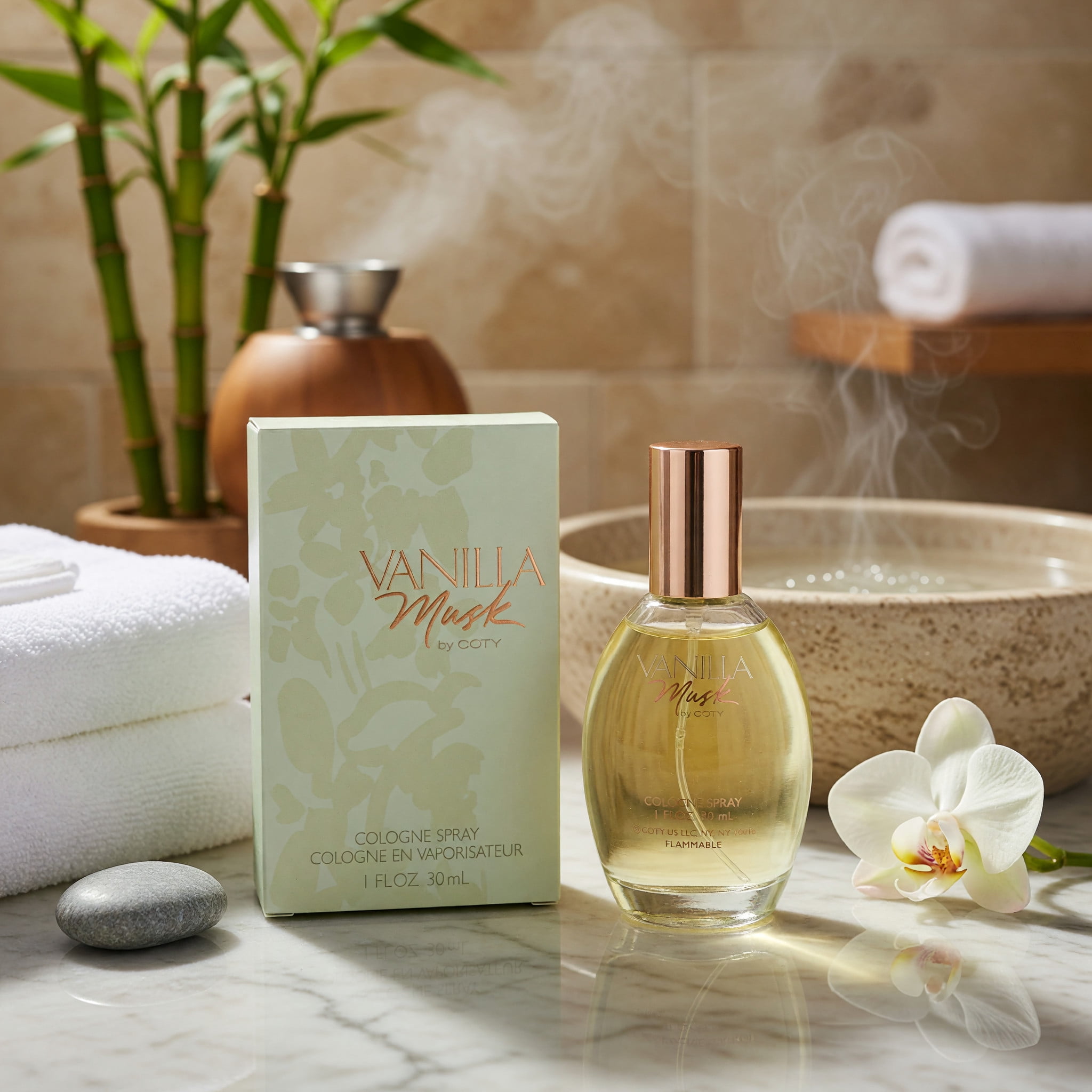 Coty, Vanilla Musk Cologne Spray, 1 oz, Oriental Vanilla fragrance