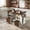 White, variant on 54" Farmhouse Kitchen Island with Drop Leaf & Power Outlet, Storage Cart with 2 Doors 2 Drawers, Rolling Island on 4 Large Wheels with Spice Rack for Kitchen Dining Room, White