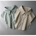 thumbnail image 5 of Camicover  Striped Detachable Collar Half Shirt Blouse Dickey Collar Elegant for Women Girls, 5 of 5