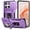 Purple, variant on For Motorola Moto G Power 2024 2023 Case with Slide Camera Cover, [Full Camera Protection] [Magnetic Rotated Kickstand] Military Grade Shockproof Heavy Duty Cover