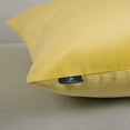 thumbnail image 6 of Phantoscope Soft Silky Velvet Series Decorative Throw Pillow, 22" x 22", Yellow, 1 Pack, 6 of 7