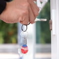 thumbnail image 4 of GUANGHONG Easter Egg Keychain Pendant Acrylic Colorful Flower Rabbit Keychain Cute Key Decoration Backpack Decoration for Gift, 4 of 6