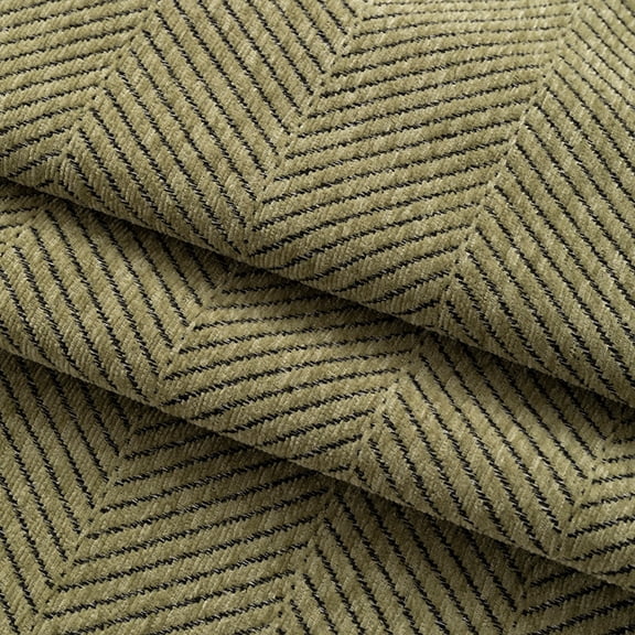 XmhyTop-A 1 Yard Herringbone Fabric Textured Twill Weave Polyester Fabric for Furniture Chair Couch DIY Projects,Green