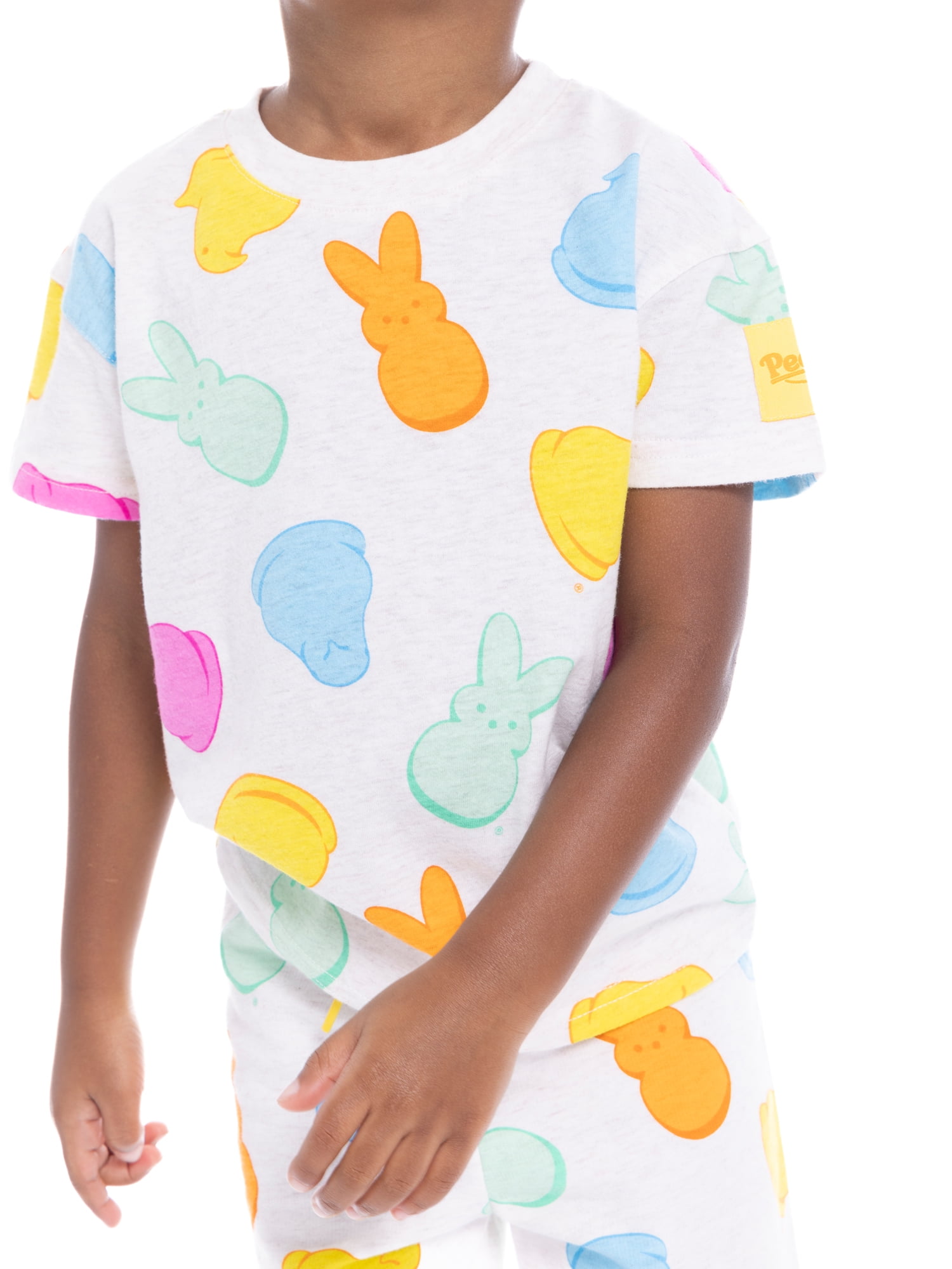 Peeps Toddler Easter Allover Print Tee and Shorts Set, 2-Piece, Sizes 12 Months-5T