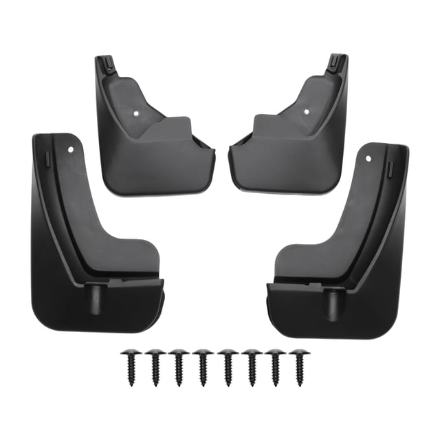Unique Bargains Mud Flaps Splash Guards Direct Fit for Peugeot 308 II Hatchback 2014-2017 Front & Rear Pre-Drilled 1 Set All-Weather Protection Kit