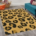 thumbnail image 2 of Animal Decorative Rug, Leopard Animal Skin Pattern in Abstract Style Wild Safari Jungle Theme, Quality Carpet for Bedroom Dorm and Living Room, 6 Sizes, Earth Yellow, by Ambesonne, 2 of 4