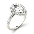 thumbnail image 5 of Charles & Colvard 14K White Gold Moissanite 10x7mm Pear Engagement Ring-Size 9 2.58cttw DEW, 5 of 5