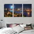 thumbnail image 3 of COMIO Canvas Wall Art Living Room Hamburg City Poster Pictures Bedroom Prints Decor 12''x16''X3 Panels, 3 of 4