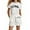 White, variant on MUXiin Summer Outfits for Girls Animal Print T Shirt and Shorts Outfits Set Round Neck Fashion Holiday T Shirt Short Pants 2 Piece Suit Preppy Clothes for 9-10 Years