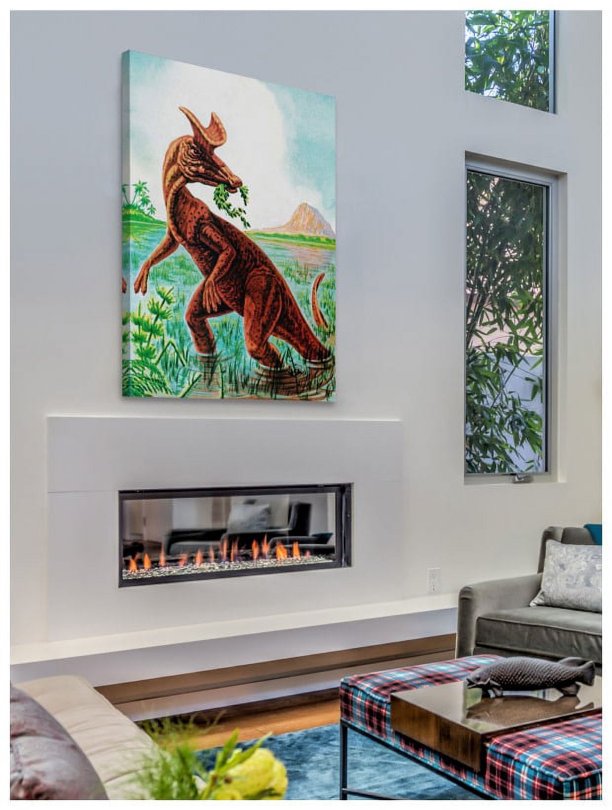 Marmont Hill "Lambeosaurus" by Curtis Painting Print on Canvas