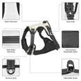 thumbnail image 6 of Haiem White Rabbit Pattern No-Pull Dog Harness Reflective Front Clip Vest with Handle,Step-in Air Dog Harness,Adjustable 2 Metal Rings 4 Buckles-X-Large, 6 of 6