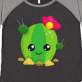 thumbnail image 4 of Inktastic Little Cactus, Cactus With Flowers, Smiling Cactus Women's Plus Size T-Shirt, 4 of 5