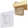 thumbnail image 1 of Shelf Support Pegs, 15pcs Shelf Support Brackets Self-adhesive L-shaped Support Triangle Bracket Shelf Support Racks Sticky Hooks (2.36in/6cm), 1 of 5