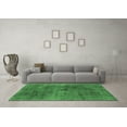 thumbnail image 3 of Ahgly Company Indoor Rectangle Abstract Emerald Green Modern Area Rugs, 2' x 4', 3 of 4