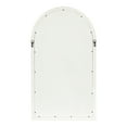 thumbnail image 5 of Kate and Laurel Boldmere Rustic Arch Wall Mirror, White 22x38, 5 of 9