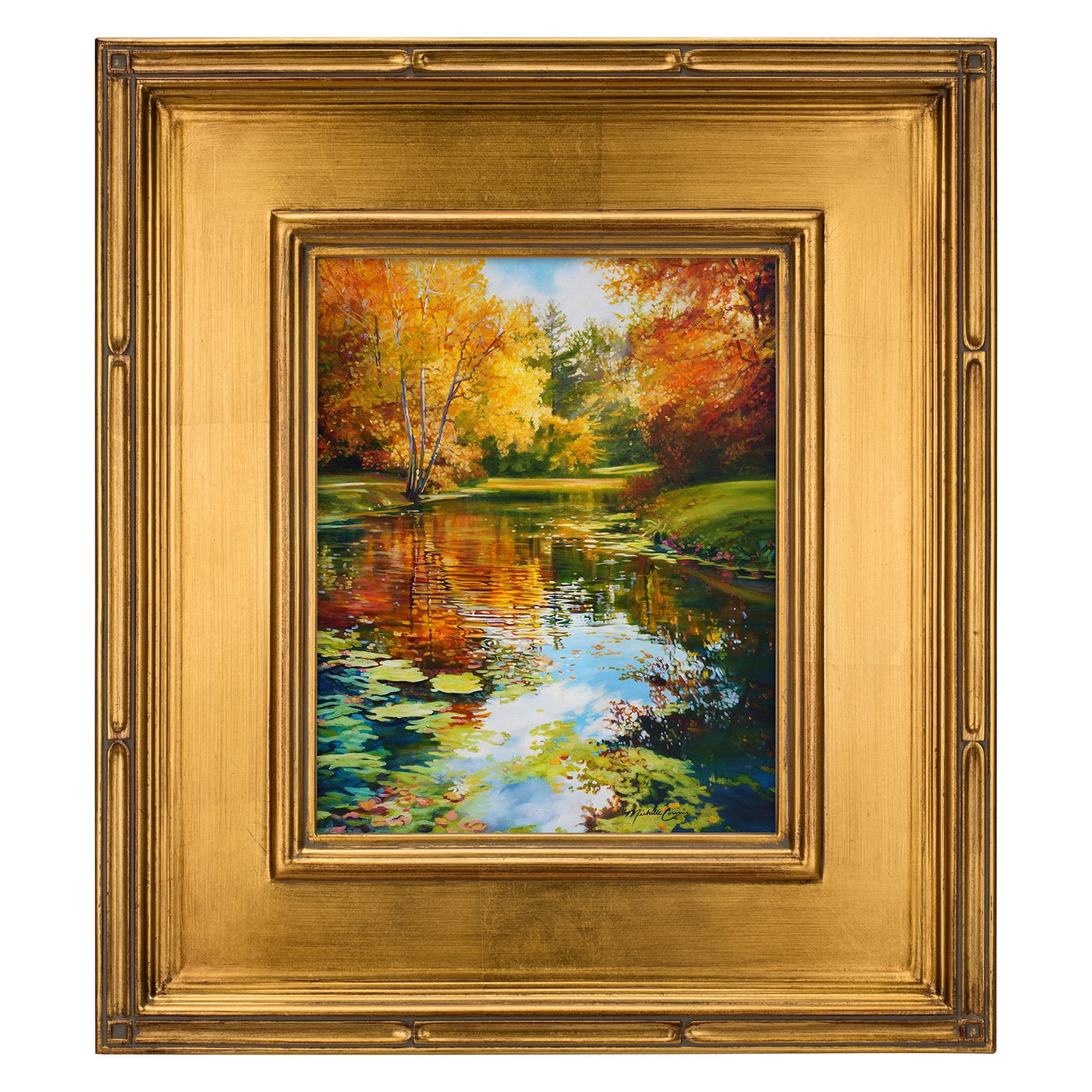 Creative Mark Museum Plein Aire Ornate Picture Frame - 16x20" - Gold Leaf - Pack of 2, High-End Antique Style Frames - Open Back with No Glass or Backing