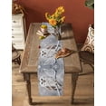 thumbnail image 5 of Winter Owl Table Runner 108 Inches, Country Birds Animal Tree Branches Snow Bed Runner Dresser Scarves Tabletop for Indoor Outdoor Parties/Ceremony/Banquet, 13"x 108", 5 of 8