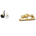 thumbnail image 1 of Figuras de toro cisne, adornos de mesa, artesanías, decoración para parejas, de arte modernas, esculturas de animales chinos para escritorio, es, 1 of 8