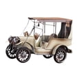 thumbnail image 3 of Modelo de coche clásico, antigüedad, festival, regalo, estantería, coleccionable, novedad, miniatura Blanco, 3 of 9
