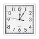 thumbnail image 1 of Reloj de Pared Cuadrado Uxcell de 9x9 pulgadas, Operado por Batería, Silencioso y Sin Tictac, Blanco, 1 of 6